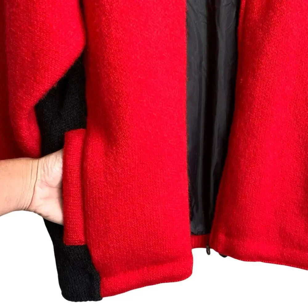 NORSKWEAR 100% Wool Full Zip Cardigan Sweater Jacket Vintage Unisex Size Small‎ - Picture 12 of 14